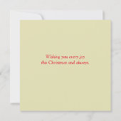 Xmas Holly and Candles Fantasy Grußkarte (Rückseite)