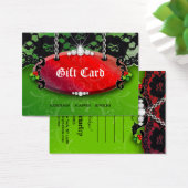 Xmas Jewele N Lace Fashion Red Green Gift Card (Schreibtisch)