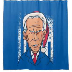 xmas jobiden santa claus duschvorhang