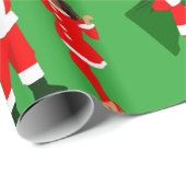 xmas jobiden santa kamala harris geschenkpapier (Rolleneckpunkt)