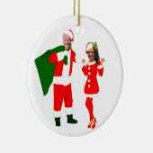 xmas jobiden santa kamala harris keramik ornament (Rechts)