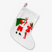 xmas jobiden santa kamala harris kleiner weihnachtsstrumpf (Vorderansicht (hängend))