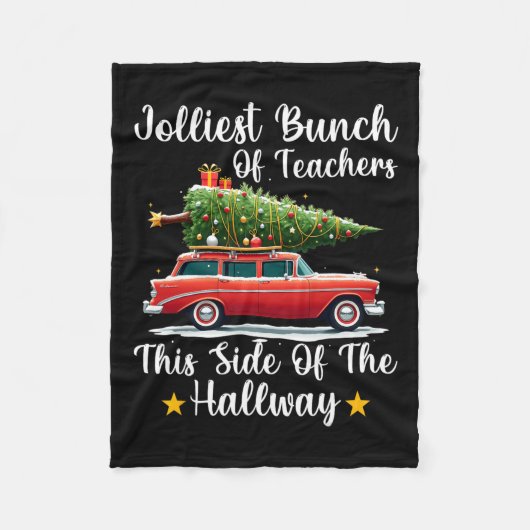 Xmas joleste Reihe von Lehrern dieser Seite der H Fleecedecke (Vorderseite)