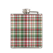 XMAS Kariert Tartan Gold Deer Buck Flask Flachmann (Rückseite)