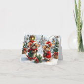 Xmas-Karte für niedliche Mäuse Dankeskarte (Vorderseite)