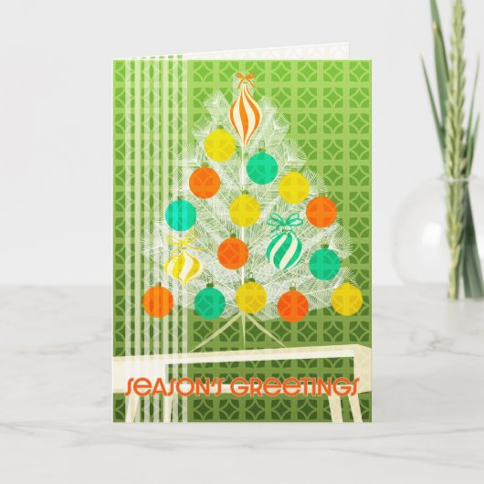 Xmas-Karte Mitte des Jahrhunderts Karte (Vorderseite)