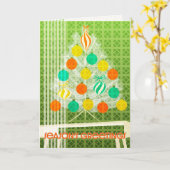 Xmas-Karte Mitte des Jahrhunderts Karte (Gelbe Blume)