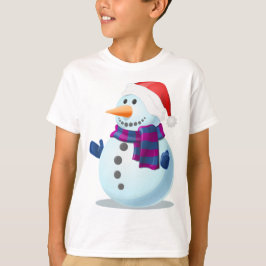 Xmas Kids Sweatshirt Snowman Design T-Shirt