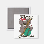 Xmas Koala Mama mit Baby Magnet (Vorderseite/Rückseite)