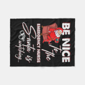 Xmas Krankenpflege Mitarbeiter der Krankenpflege N Fleecedecke (Vorderseite (Horizontal))