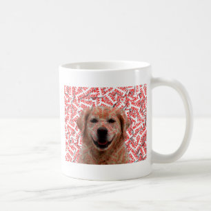Xmas lächelnder Golden Retriever Dog Kaffeetasse