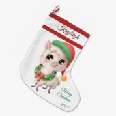 Xmas Lamb Grosser Weihnachts-Strumpf Großer Weihnachtsstrumpf (Vorderansicht (hängend))