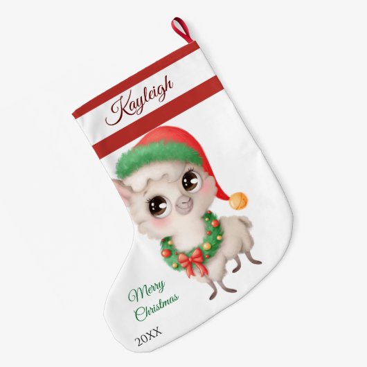 Xmas Lamb Grosser Weihnachts-Strumpf Großer Weihnachtsstrumpf (Rückseite (Hängend))