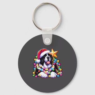 Xmas Landseer Neufundländer Tangler Weihnachts-L Schlüsselanhänger