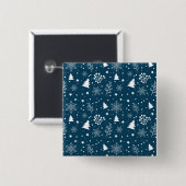 Xmas Leaf und Schnee Button (Vorne & Hinten)