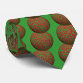 Xmas Leopard Balls Krawatte (Gerollt)