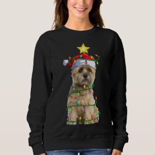 Xmas Leuchtturm Matching Santa Cairn Terrier Ch Sweatshirt