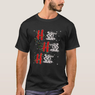 Xmas Lichter HO HO HO Jiu Jitsu Kämpfer Lustig Häs T-Shirt