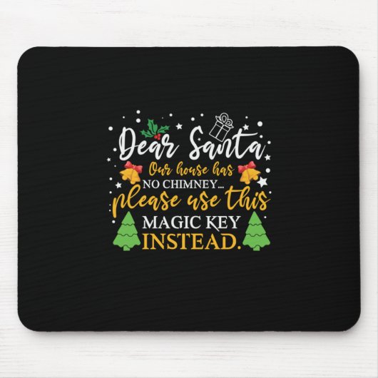 Xmas Liebe Santa Magic Key Mousepad (Vorne)