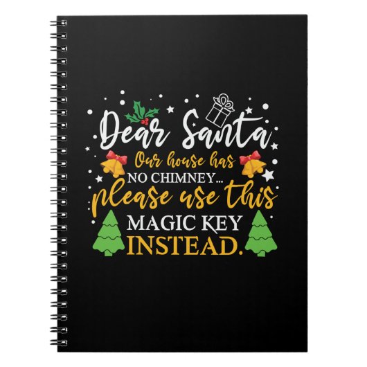 Xmas Liebe Santa Magic Key Notizblock (Vorderseite)