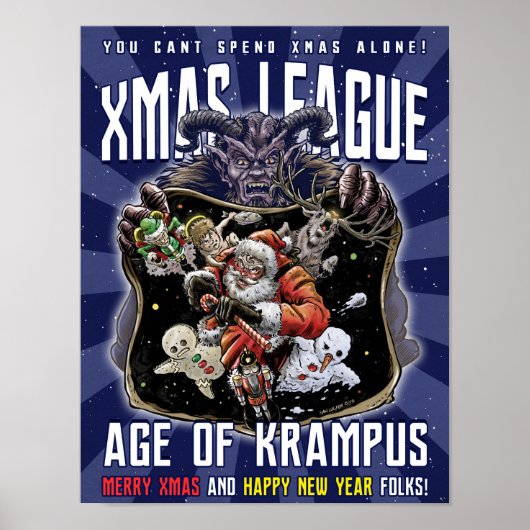 Xmas Liga Age of Krampus Poster (Vorne)
