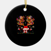 Xmas Light Book Lover Librarian Library Books Rein Keramik Ornament (Vorne)