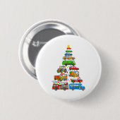 Xmas Light Christmas Tree, Funny Xmas Boys Kids To Button (Vorne & Hinten)