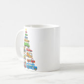 Xmas Light Christmas Tree, Funny Xmas Boys Kids To Kaffeetasse (Vorderseite Links)