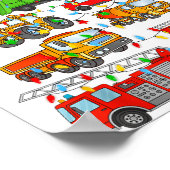 Xmas Light Christmas Tree, Funny Xmas Boys Kids To Poster (Ecke)