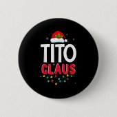 Xmas Light Tito Santa Claus Christmas Matching Cos Button (Vorderseite)