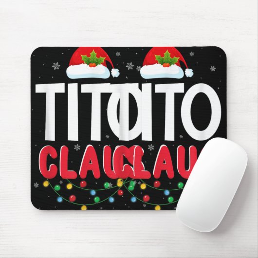 Xmas Light Tito Santa Claus Christmas Matching Cos Mousepad (Mit Mouse)