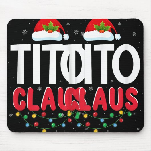 Xmas Light Tito Santa Claus Christmas Matching Cos Mousepad (Vorne)