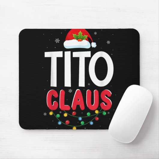 Xmas Light Tito Santa Claus Christmas Matching Cos Mousepad (Mit Mouse)
