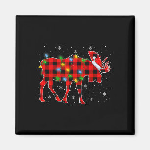 Xmas Lighting Buffalo Kariert Santa Elena Weihnach Magnet