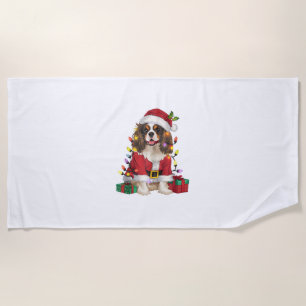 Xmas Lighting Cavalier King Charles Spaniel Dog Ch Strandtuch