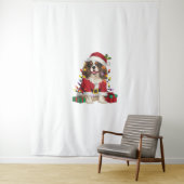 Xmas Lighting Cavalier King Charles Spaniel Dog Ch Wandteppich (Beispiel)