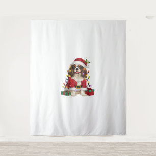 Xmas Lighting Cavalier King Charles Spaniel Dog Ch Wandteppich