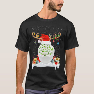 Xmas Lighting Rentier Weihnachtsmannmütze Sour Cre T-Shirt