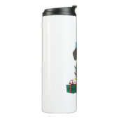 Xmas Lighting Santa German Drahthaar Pointer Dog Thermosbecher (Nach links gedreht)