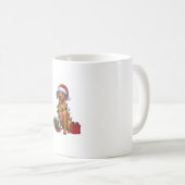 Xmas Lighting Santa Rhodesian Ridgeback Dog Christ Kaffeetasse (VorderseiteRechts)