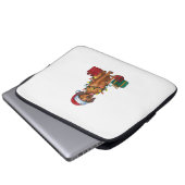 Xmas Lighting Santa Rhodesian Ridgeback Dog Christ Laptopschutzhülle (Vorne Knopf)