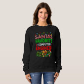 Xmas Lighting Santa S Favorite Computer Engineer C Sweatshirt (Vorne ganz)