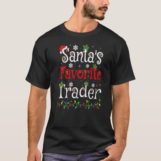 Xmas Lighting Santa S Lieblings Trader Weihnachten T-Shirt (Vorderseite)