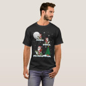 Xmas Lighting Tree Santa Riding Ison Dart Frog Chr T-Shirt (Vorne ganz)