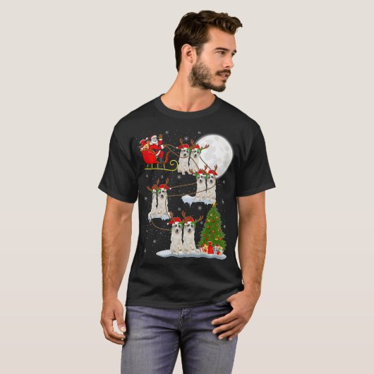 Xmas Lighting Tree Sass Café - Wine Bar T-Shirt (Vorne ganz)