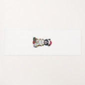 Xmas Lighting Weihnachtsmannmütze American Akita D Yogamatte (Vorderseite (Horizontal))