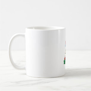 Xmas Lighting Weihnachtsmannmütze Australian Kelpi Kaffeetasse