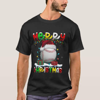 Xmas Lighting Weihnachtsmannmütze Baseball Frohe W T-Shirt