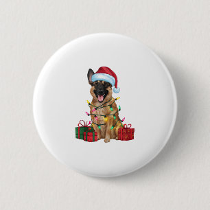 Xmas Lighting Weihnachtsmannmütze Belgische Malino Button