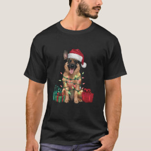 Xmas Lighting Weihnachtsmannmütze Belgische Malino T-Shirt